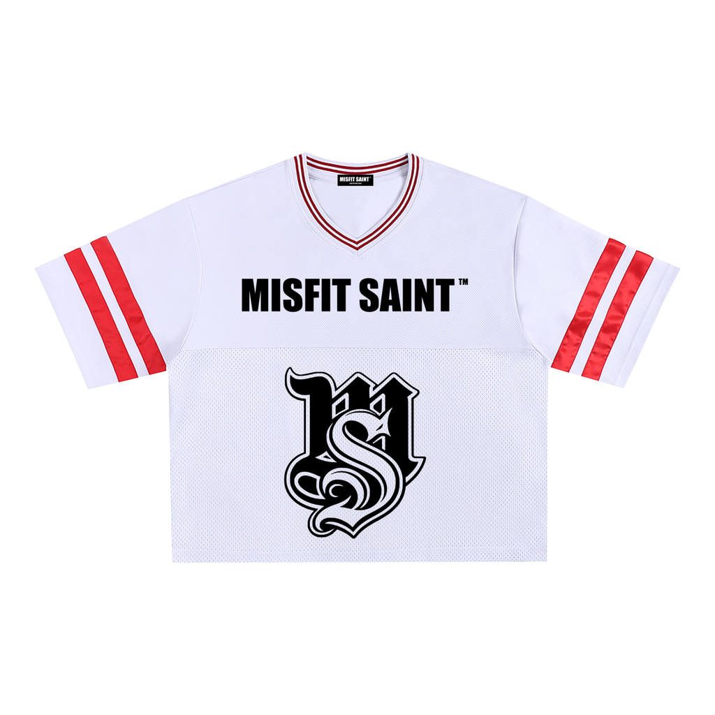 Misfit Saint (For the Broken) Taped Mesh Boxy T-Shirt