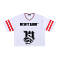 Misfit Saint (For the Broken) Taped Mesh Boxy T-Shirt