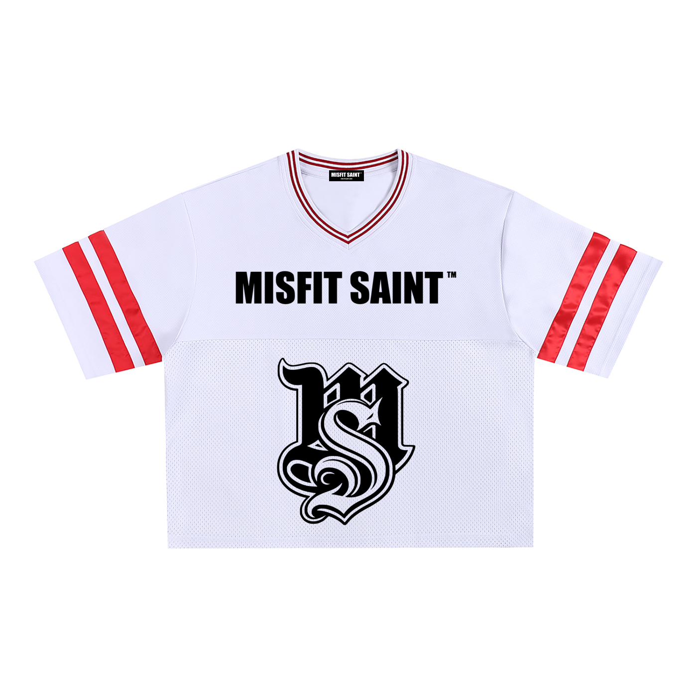 Misfit Saint (For the Broken) Taped Mesh Boxy T-Shirt