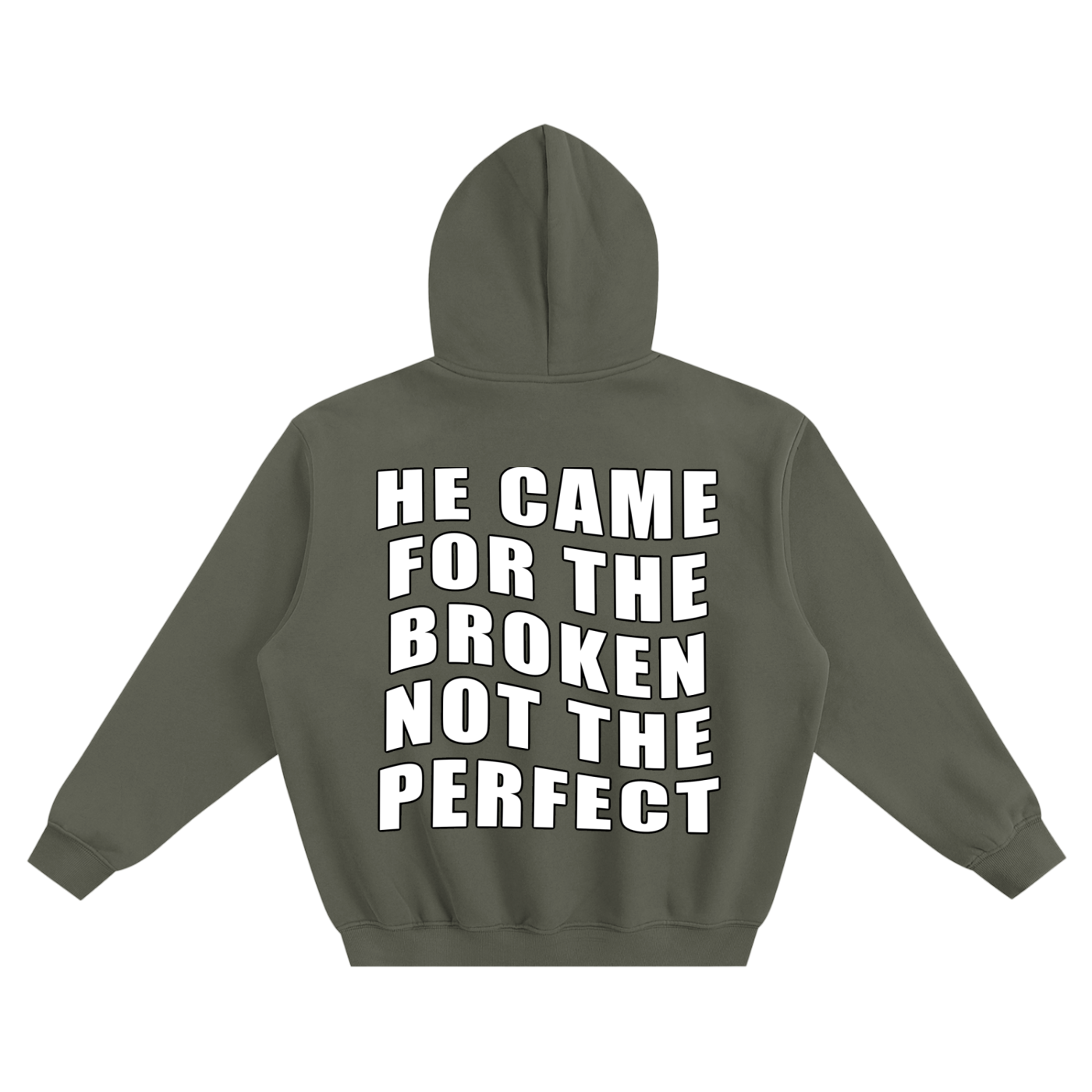 Misfit Saint (For the Broken) Fleeced Boxy Hoodie USA