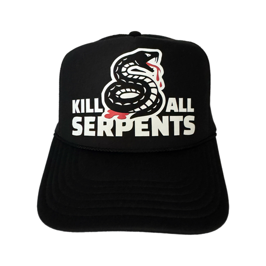 Misfit Saint (Kill All Serpents #1) Trucker SnapBack-Black