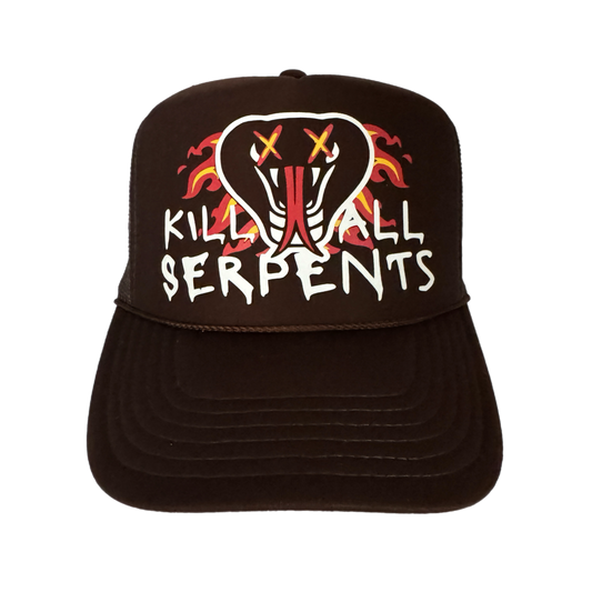 Misfit Saint (Kill All Serpents #2) Trucker SnapBack-Brown