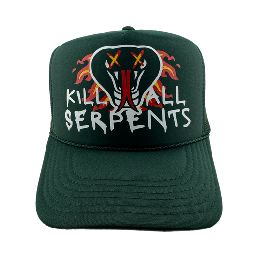 Misfit Saint (Kill All Serpents #2) Trucker SnapBack-Pine Green