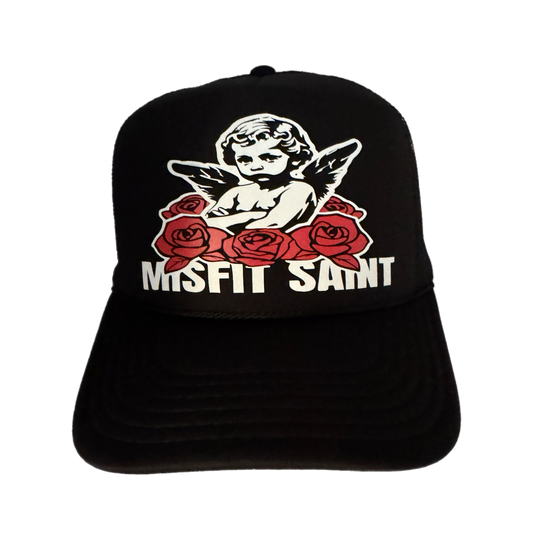 Misfit Saint (The Misfit #1) Trucker SnapBack-Black