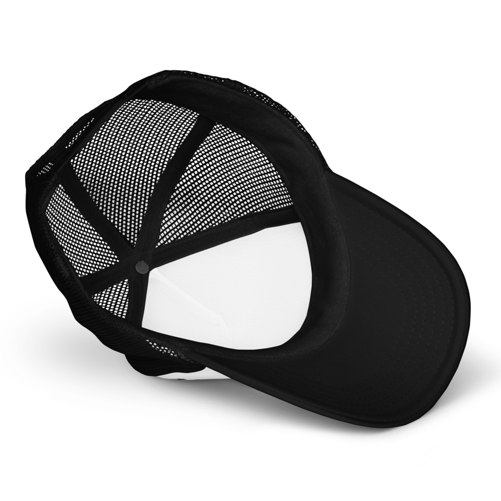 Misfit Saint (No Love For "Snakes") Trucker Hat-Black/White